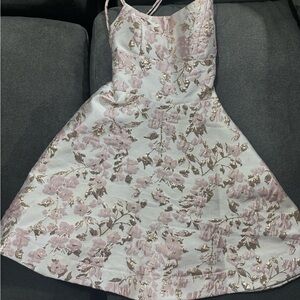 Floral Pink and Gold woman’s size 0.